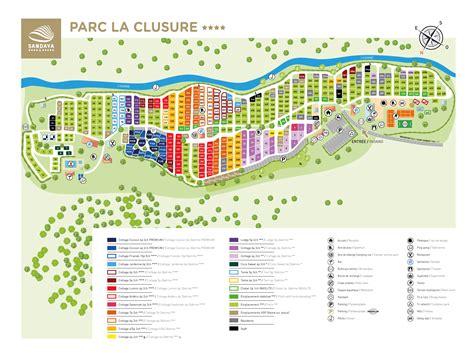 parc la clusure plattegrond|Camping Parc la Clusure 